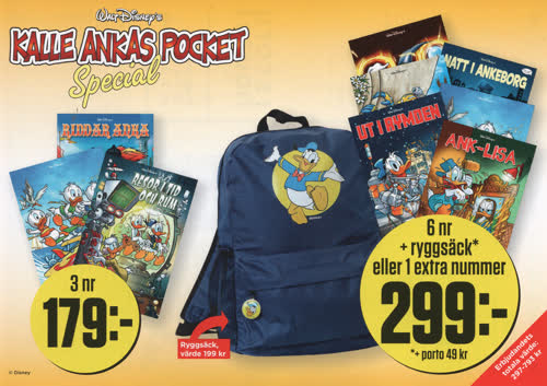 Prenumerationsärbjudande för Kalle Ankas Pocket Special