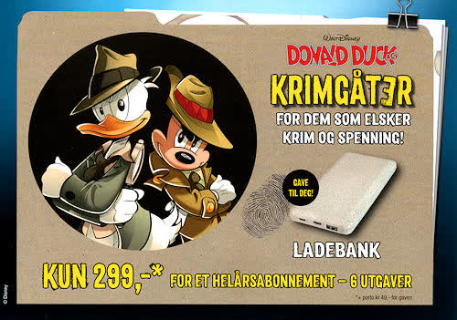 Abonnementstilbud på Donald Duck Krimgåter