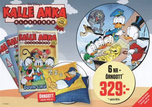 Prenumerationsärbjudande för Kalle Anka Klassiker