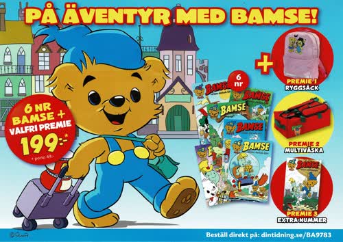 På äventyr med Bamse (Løst bilag i løsnummer)