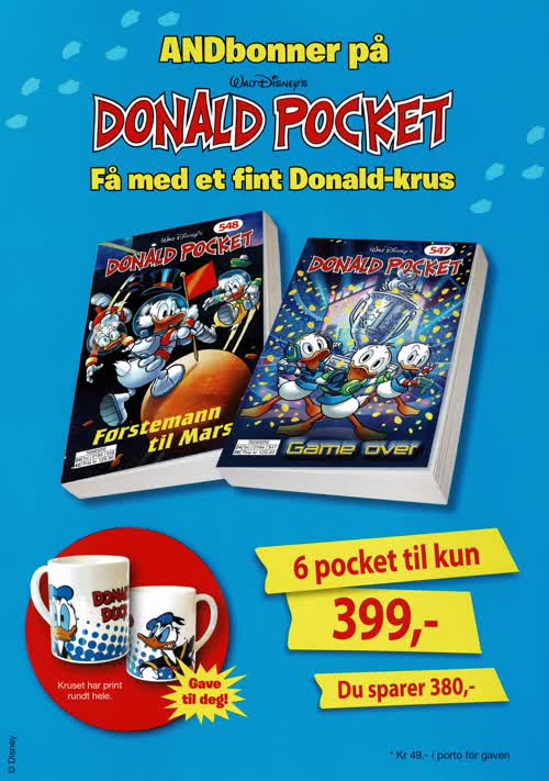 Abonnementskupong på Donald Pocket