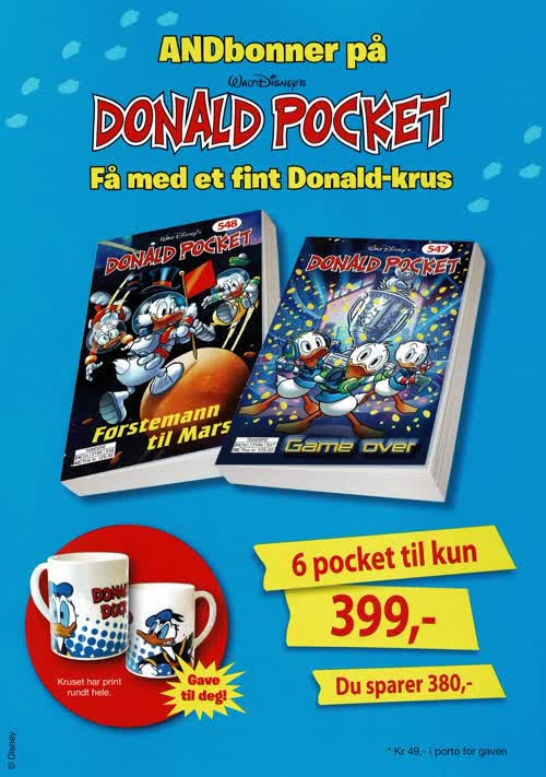 Abonnementstilbud på Donald Pocket