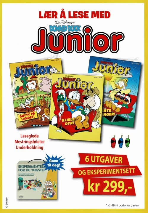 Abonnementstilbud på Donald Duck Junior