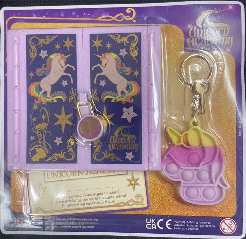 Unicorn Academy - Boks med nøkkel og nøkkelring