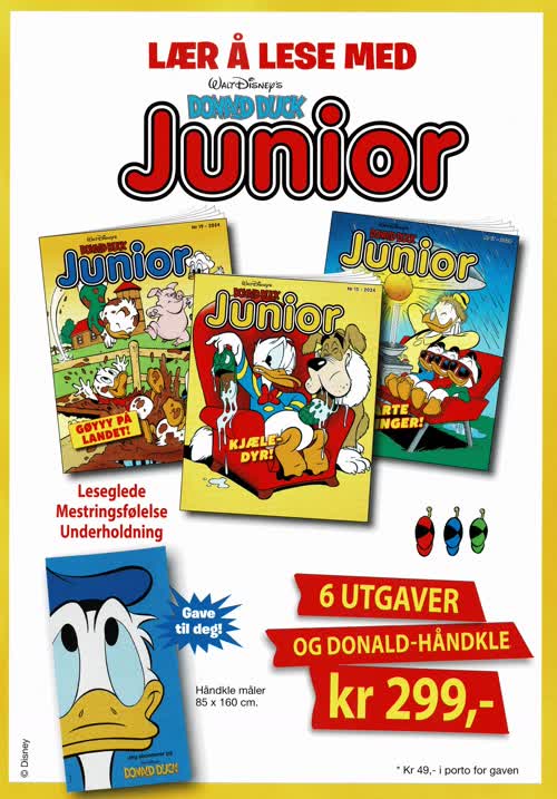 Abonnementstilbud på Donald Duck Junior