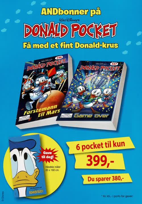 Abonnementstilbud på Donald Pocket 