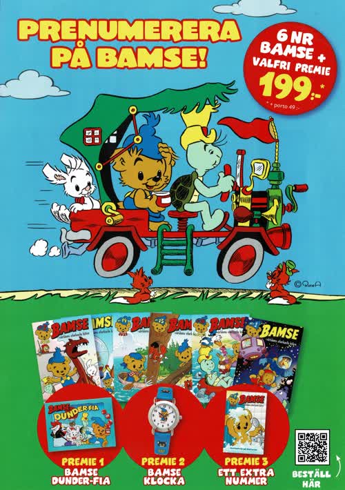 Prenumerera på Bamse! (Lösnummer)