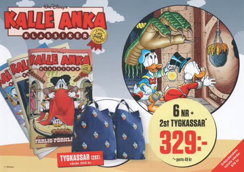 Prenumerationsärbjudande för Kalle Anka Klassiker