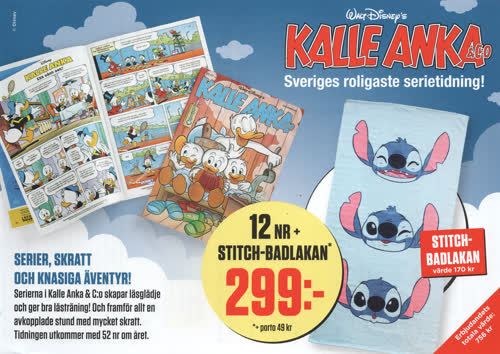 Prenumerationsärbjudande för Kalle Anka & C:O