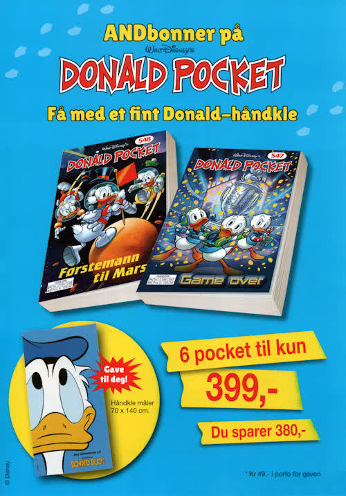 Abonnementstilbud på Donald Pocket