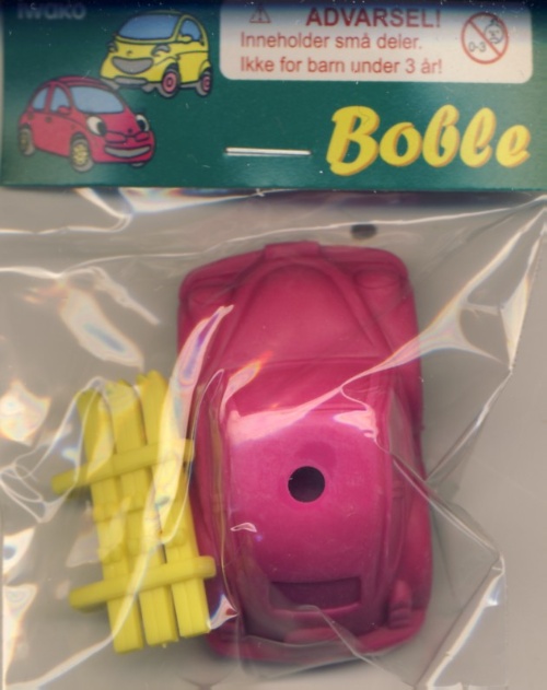 Bil 'Boble'. Finnes i flere farver